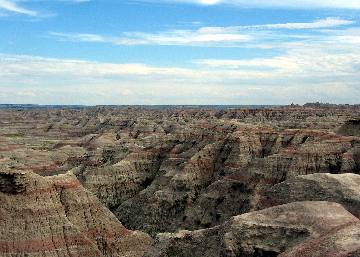Layered ridges of the Badlands