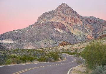 Evening light in the Chisos country