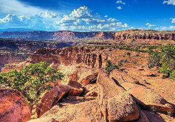 The sandstone landscape of Capitol Reef
