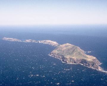 Anacapa Island from the air