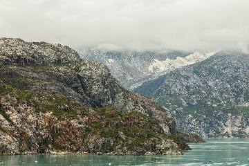 Glacier Bay mountains and water