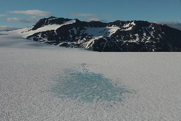 The Harding Icefield from above